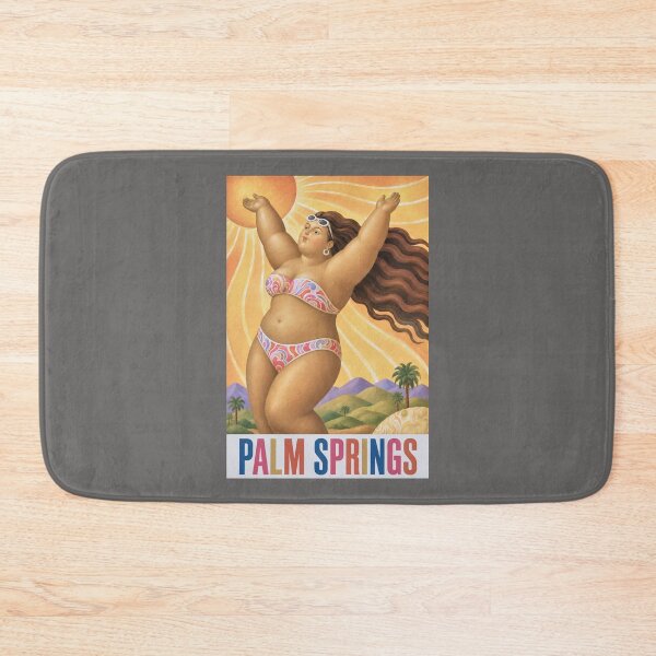 Item preview, Palm Springs Sun Goddess – Retro Desert Vacation Art designed and sold by retrographics.