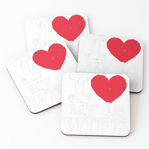 Item preview, I Love My Wife Bold Heart Romantic Gift designed and sold by lht6474.
