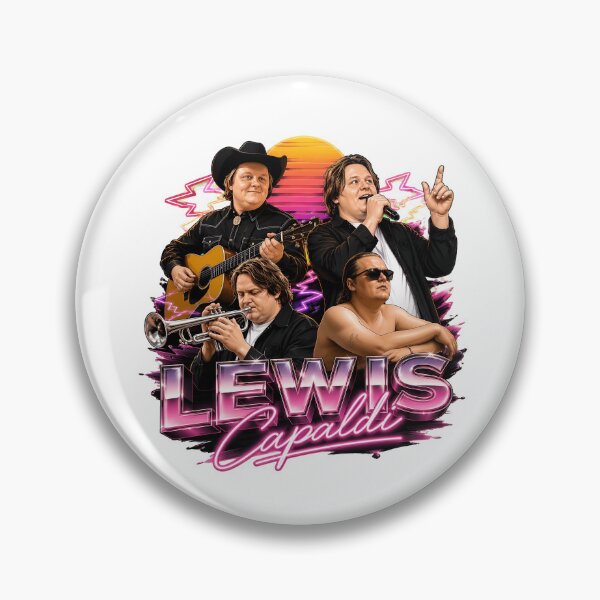 Item preview, Lewis Capaldi Retro Vaporwave Collage designed and sold by ZubairNalban.