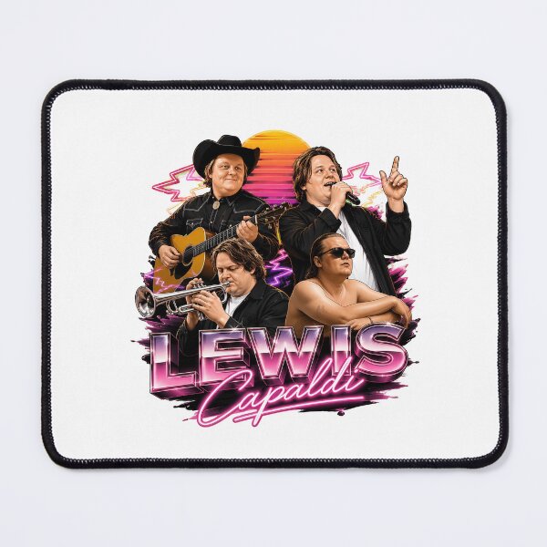 Item preview, Lewis Capaldi Retro Vaporwave Collage designed and sold by ZubairNalban.