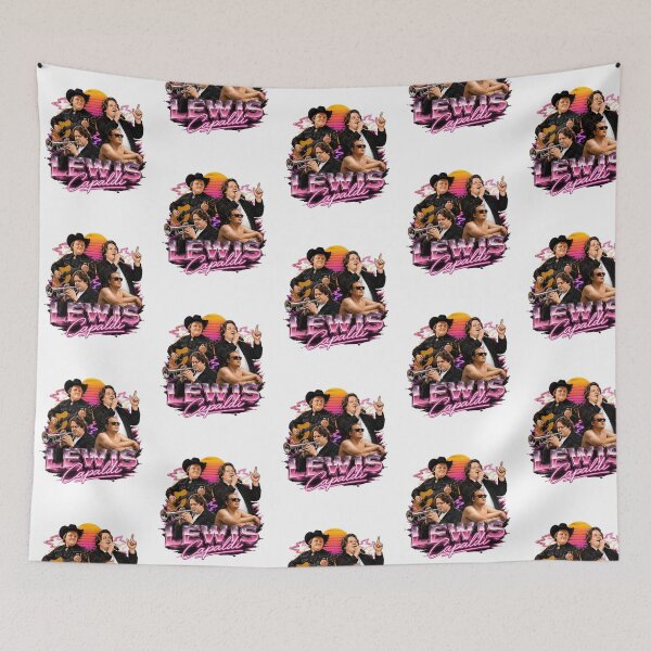 Item preview, Lewis Capaldi Retro Vaporwave Collage designed and sold by ZubairNalban.