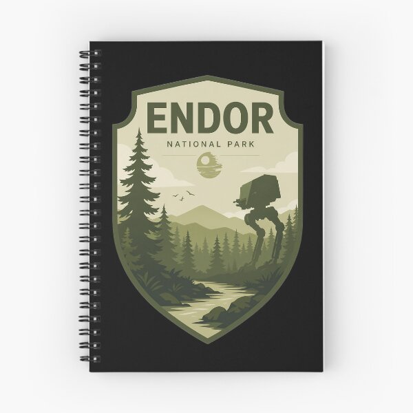 Item preview, Endor National Park: Home of the Ewoks Sticker designed and sold by FrontierCosmic.