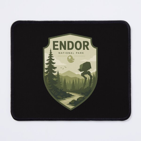 Item preview, Endor National Park: Home of the Ewoks Sticker designed and sold by FrontierCosmic.