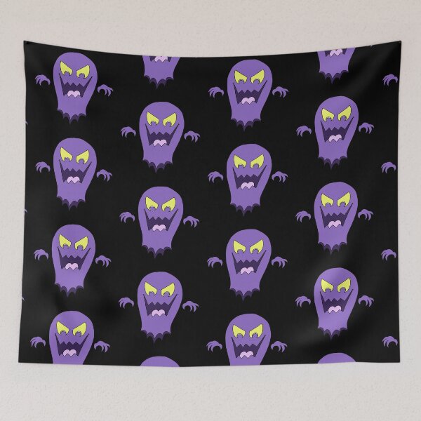 Item preview, Cute Kawaii Purple Ghost with Yellow Eyes - Spooky Halloween designed and sold by CozyCritters8.