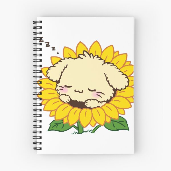 Item preview, Cute Sunflower sleeping | kawaii sunflower character designed and sold by BunnySoftArt.