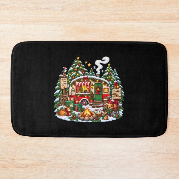 Item preview, Christmas Camper Wonderland | Cozy Winter Camping Bear Deer Bunny designed and sold by MrDev.