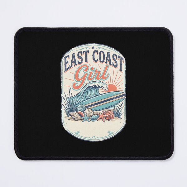 Item preview, EAST COAST Girl Surfing Beach Ocean Vintage designed and sold by snowry.