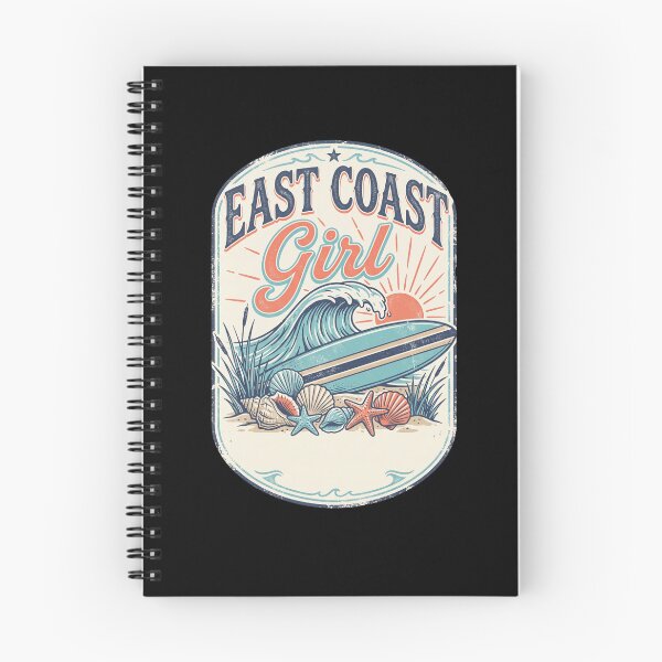 Item preview, EAST COAST Girl Surfing Beach Ocean Vintage designed and sold by snowry.