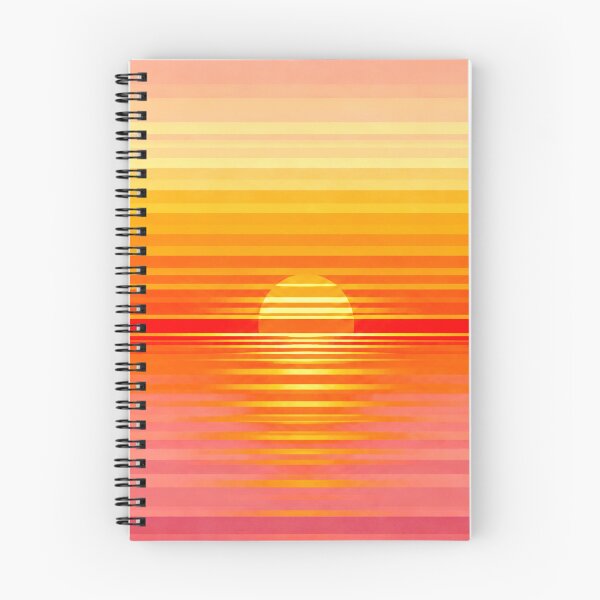 Item preview, Red and Coral Bright Modern Sunrise designed and sold by Ellie&CharChar&Evy.