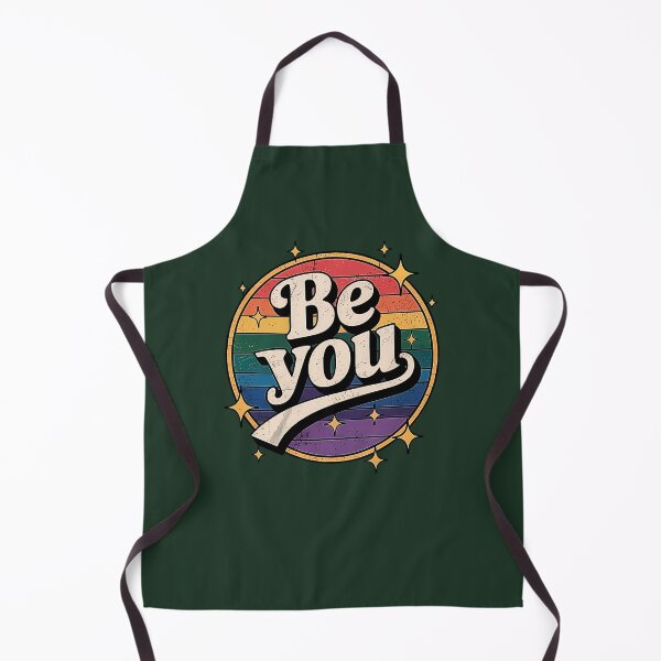 Item preview, Retro Be You Quote With Rainbow Pride Background And Stars 43 designed and sold by AvocadoShopp.