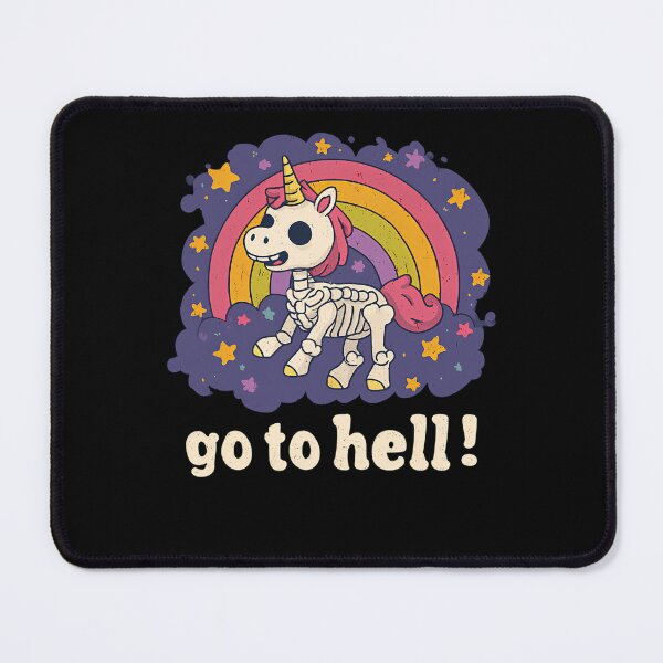 Item preview, Unicorn Skeleton Standing Under Rainbow designed and sold by AdolfoLemke.