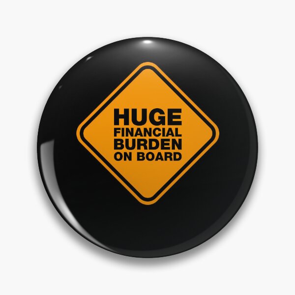 Item preview, Yellow Road Sign Financial Warning Text designed and sold by EinoBergnaum.