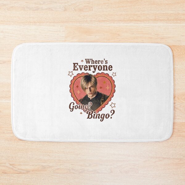 Item preview, Leon Kennedy Pink Heart Where's Everyone Going Bingo designed and sold by OscarLucas.