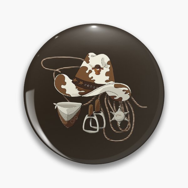 Item preview, Vintage Cowboy Hat Lasso Stirrups and Sheriff Badge designed and sold by Karin Taylor.