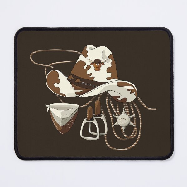 Item preview, Vintage Cowboy Hat Lasso Stirrups and Sheriff Badge designed and sold by Karin Taylor.