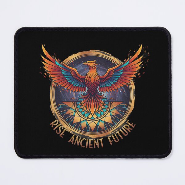 Item preview, Majestic Rising Phoenix Emblem Cyber Futuristic Art designed and sold by Uniquely Worlds.