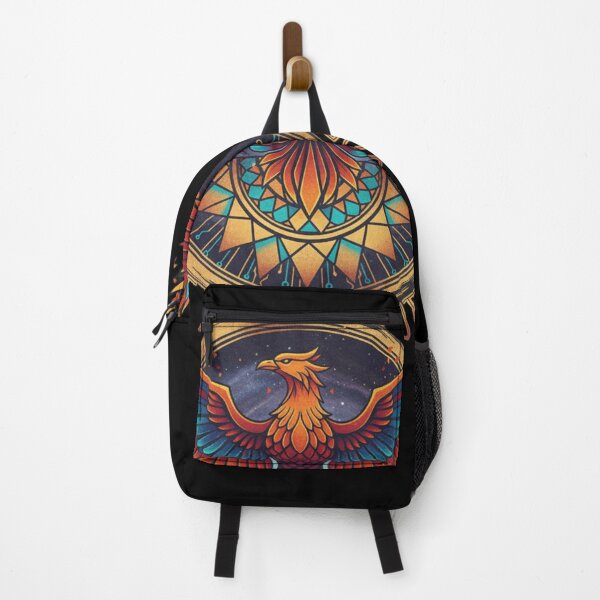 Item preview, Majestic Rising Phoenix Emblem Cyber Futuristic Art designed and sold by Uniquely Worlds.