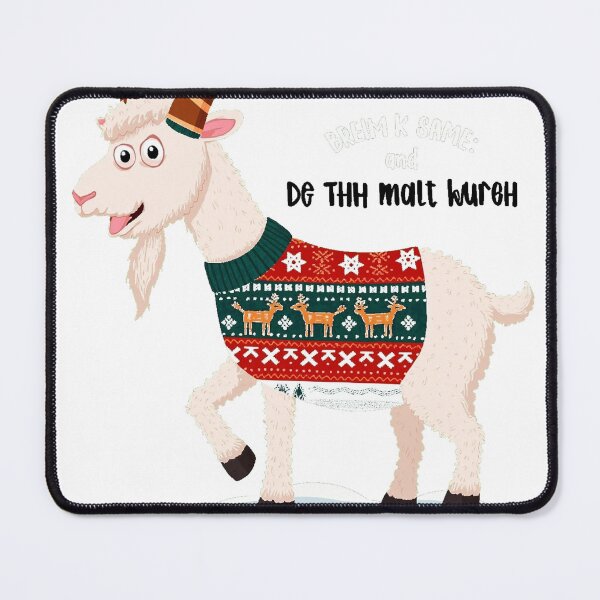 Item preview, Funny Goat Ugly Christmas Sweater Snowflakes designed and sold by icm4639.