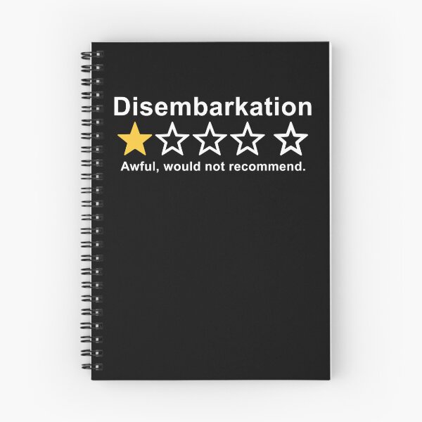 Item preview, Disembarkation Awful Would Not Recommend Funny designed and sold by charoen-design.