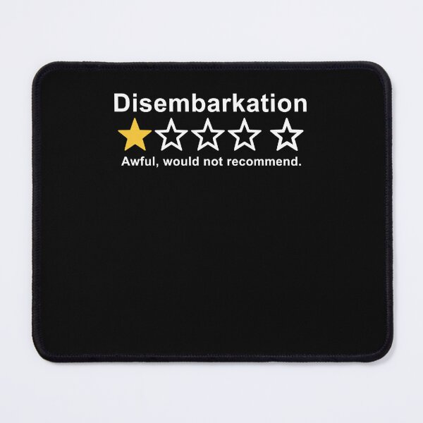 Item preview, Disembarkation Awful Would Not Recommend Funny designed and sold by charoen-design.