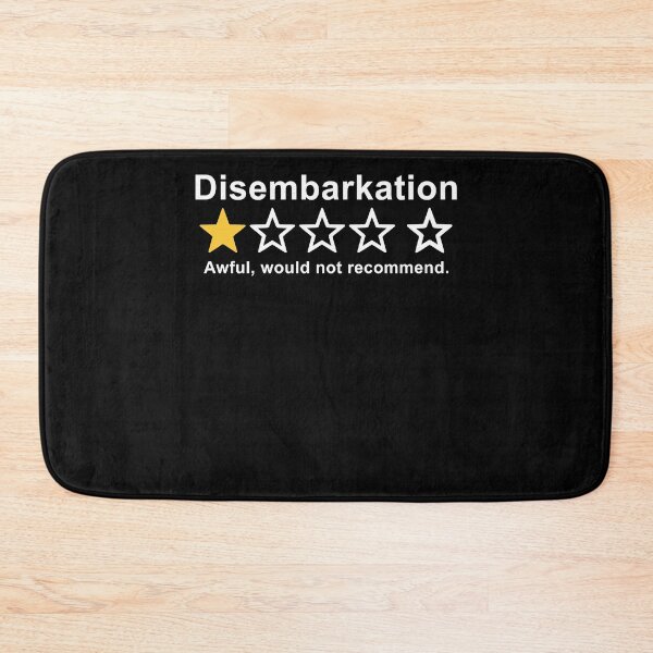 Item preview, Disembarkation Awful Would Not Recommend Funny designed and sold by charoen-design.