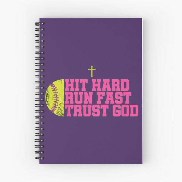 Item preview, Christian Softball, Hit Hard Run Fast Trust God, Softball designed and sold by melodycook.
