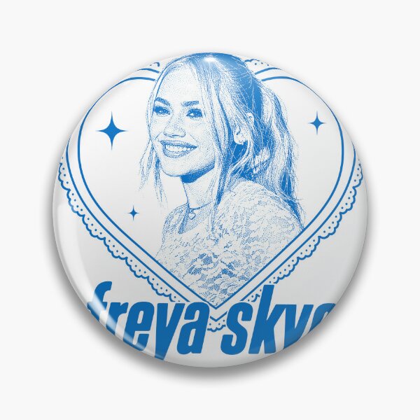 Item preview, Freya Skye Blue Heart Portrait Graphic designed and sold by zwawji.
