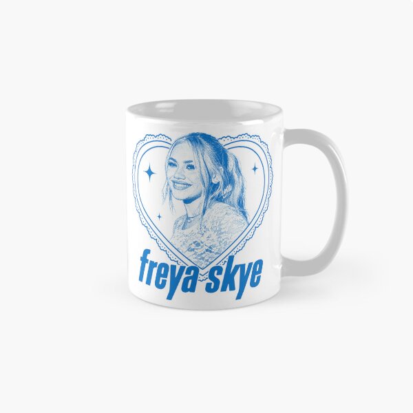 Item preview, Freya Skye Blue Heart Portrait Graphic designed and sold by zwawji.