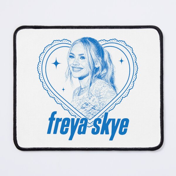 Item preview, Freya Skye Blue Heart Portrait Graphic designed and sold by zwawji.