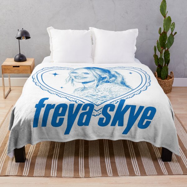 Item preview, Freya Skye Blue Heart Portrait Graphic designed and sold by zwawji.