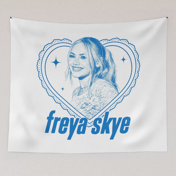 Item preview, Freya Skye Blue Heart Portrait Graphic designed and sold by zwawji.