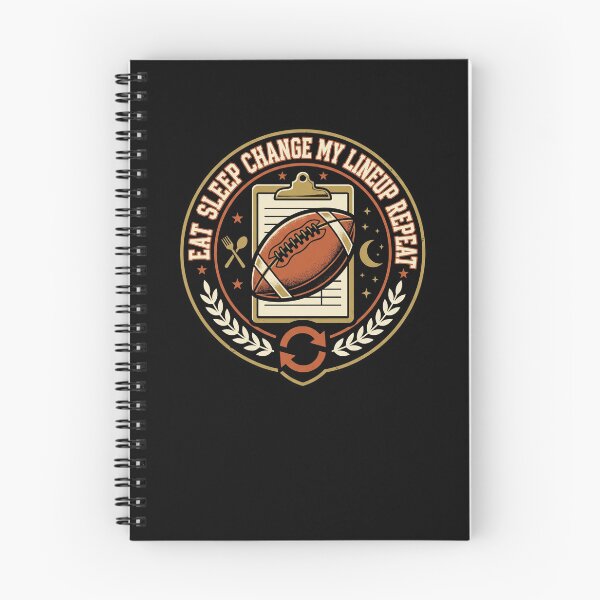 Item preview, Eat Sleep Change My Lineup Repeat Fantasy Football designed and sold by snowry.