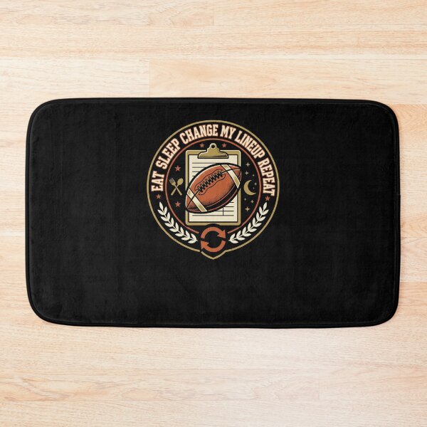 Item preview, Eat Sleep Change My Lineup Repeat Fantasy Football designed and sold by snowry.