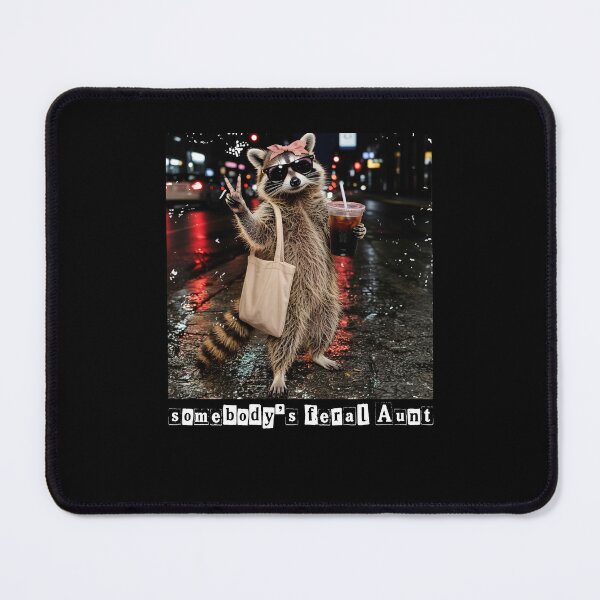 Item preview, Somebody's Feral Aunt Funny Raccoon designed and sold by charoen-design.