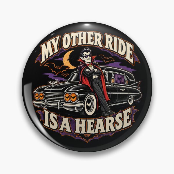 Item preview, My Other Ride Is a Hearse Funny Vampire Halloween designed and sold by SquatchPrintsCo.