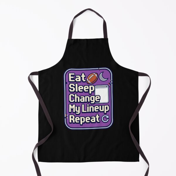 Item preview, Eat Sleep Change My Lineup Repeat Fantasy Football designed and sold by snowry.