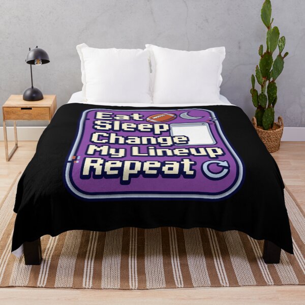 Item preview, Eat Sleep Change My Lineup Repeat Fantasy Football designed and sold by snowry.