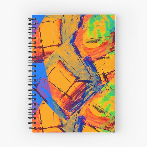 Item preview, Modern Abstract Painting Bold Blue And Orange Strokes Art designed and sold by NikBrin Prevail .