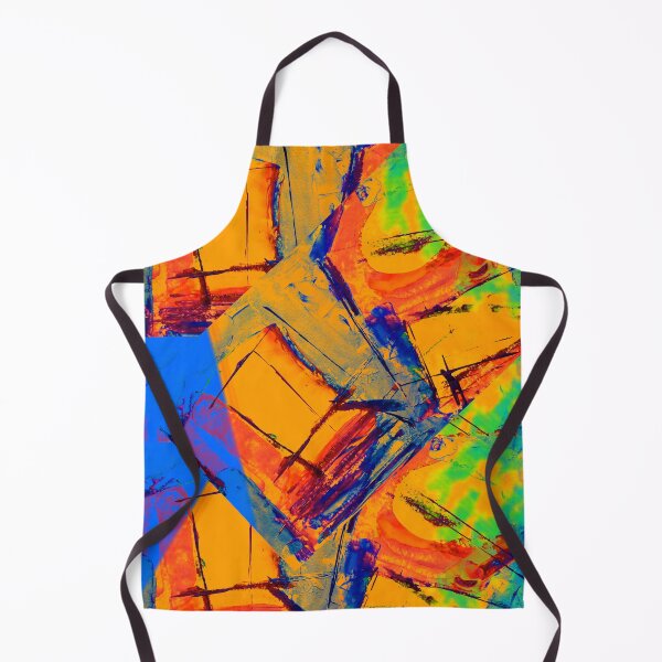Item preview, Modern Abstract Painting Bold Blue And Orange Strokes Art designed and sold by NikBrin Prevail .
