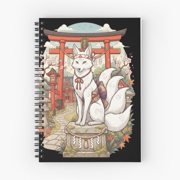 Item preview, White Kitsune at Shinto Shrine | Japanese Fox designed and sold by livasyczosek3.