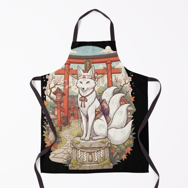 Item preview, White Kitsune at Shinto Shrine | Japanese Fox designed and sold by livasyczosek3.