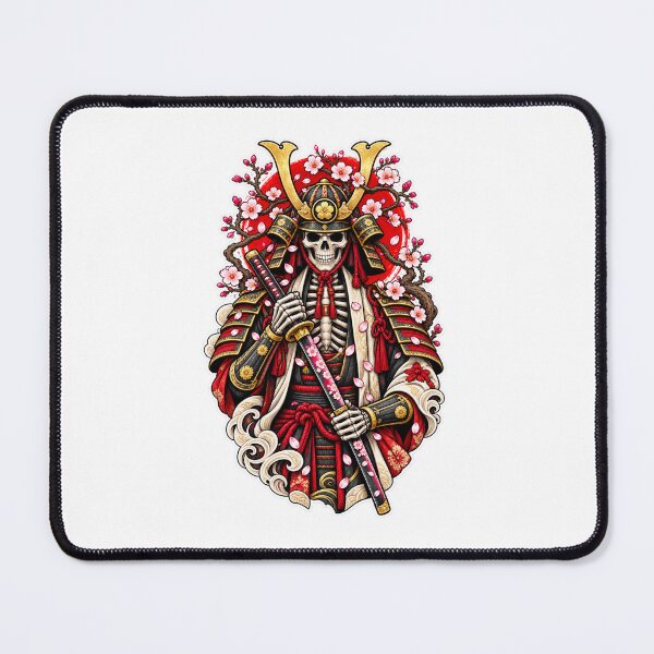 Item preview, Skeleton Samurai in Cherry Blossom Armor | Japanese Warrior Skull Warrior designed and sold by MrDev.