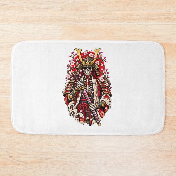Item preview, Skeleton Samurai in Cherry Blossom Armor | Japanese Warrior Skull Warrior designed and sold by MrDev.