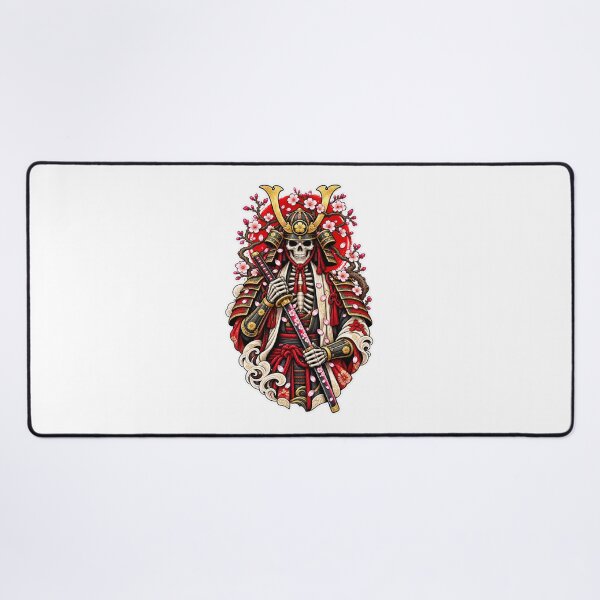 Item preview, Skeleton Samurai in Cherry Blossom Armor | Japanese Warrior Skull Warrior designed and sold by MrDev.