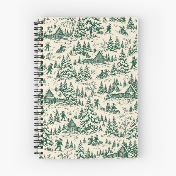 Item preview, Frosted Pine Forest Toile Seamless Pattern | Christmas Aesthetic Repeat Design designed and sold by StickyGuys.