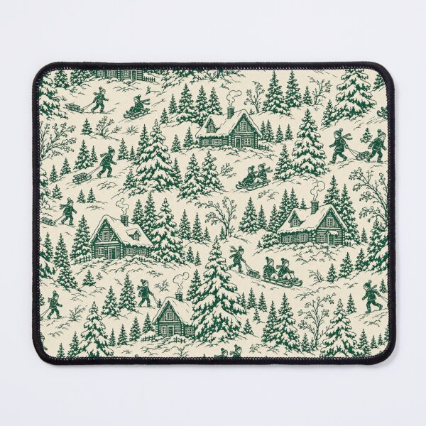 Item preview, Frosted Pine Forest Toile Seamless Pattern | Christmas Aesthetic Repeat Design designed and sold by StickyGuys.