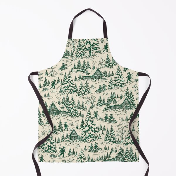 Item preview, Frosted Pine Forest Toile Seamless Pattern | Christmas Aesthetic Repeat Design designed and sold by StickyGuys.