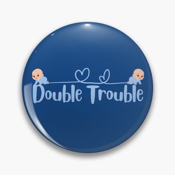Item preview, Double Trouble twins designed and sold by Rock An Design.