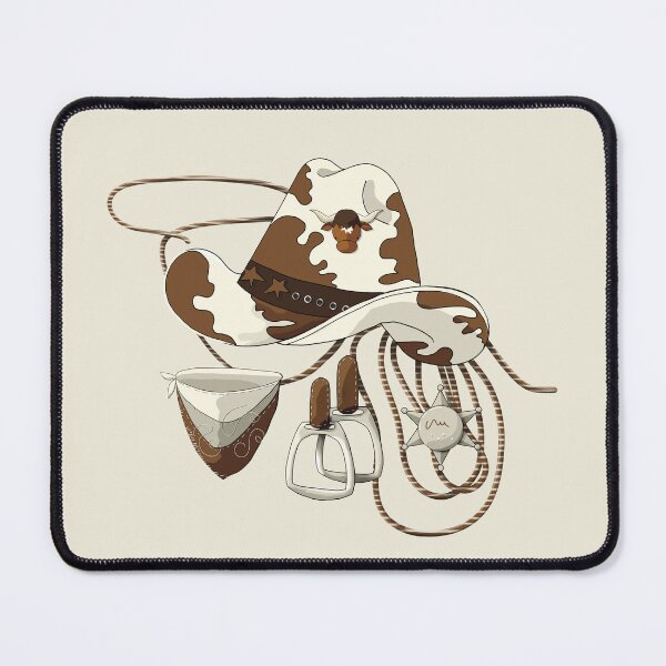 Item preview, Vintage Cowboy Hat Lasso Stirrups and Sheriff Badge designed and sold by Karin Taylor.