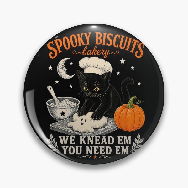 Item preview, Spooky Biscuits Black Cat Halloween Bakery designed and sold by VioletNance.